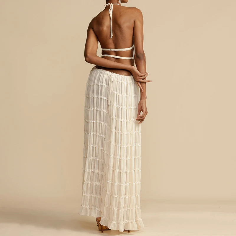 Penelope Backless Matching Boho 2 Piece Set