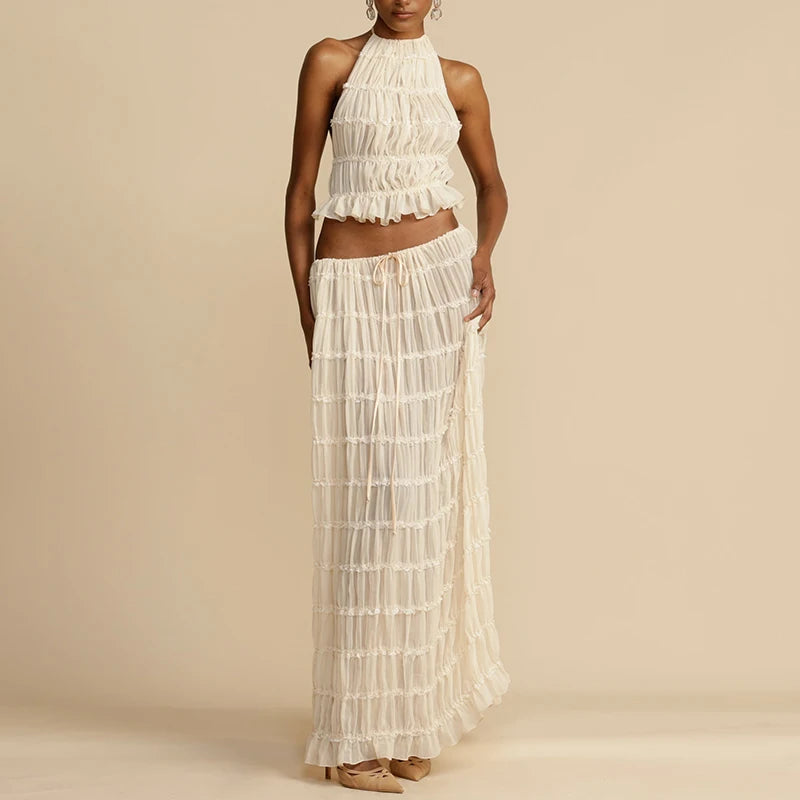 Penelope Backless Matching Boho 2 Piece Set