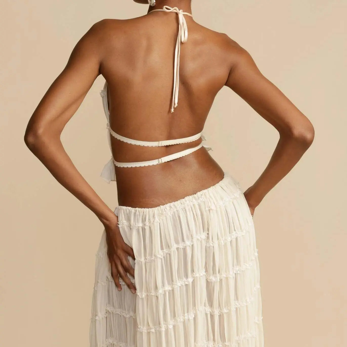 Penelope Backless Matching Boho 2 Piece Set