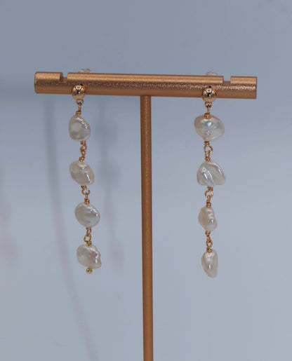 Aurora Keshi Pearl Baroque Dangle Earrings